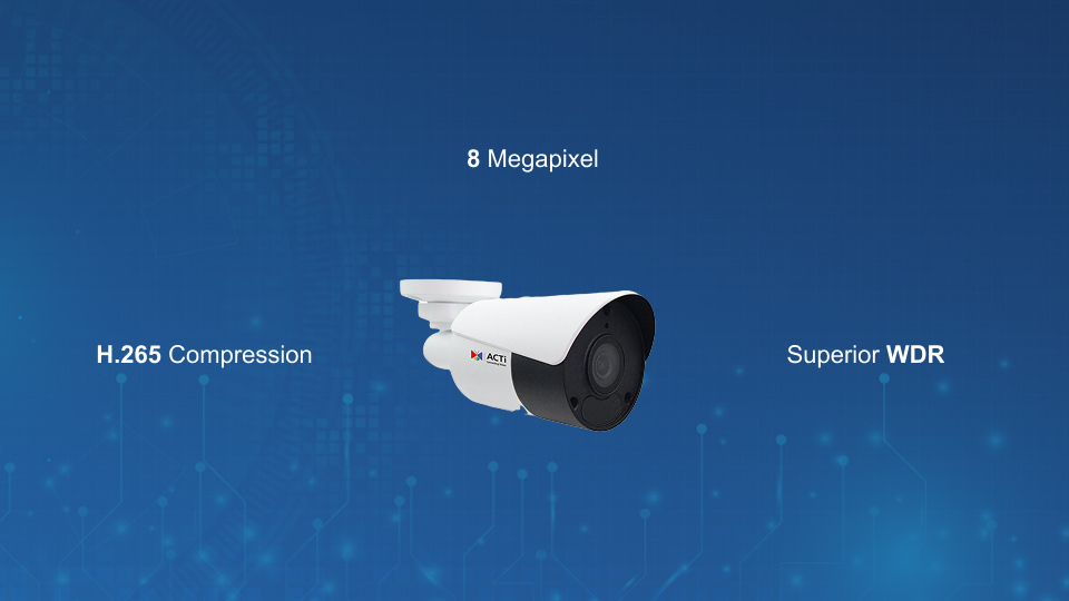 Z310 8MP mini bullet surveillance camera with wide-angle fixed lens, adaptive IR, and superior WDR, from Winncom Technologies.