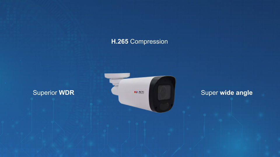 Z48 2MP zoom bullet camera with adaptive IR, SLLS, 4.3× lens, and WDR, designed for smart surveillance, from Winncom Technologies.