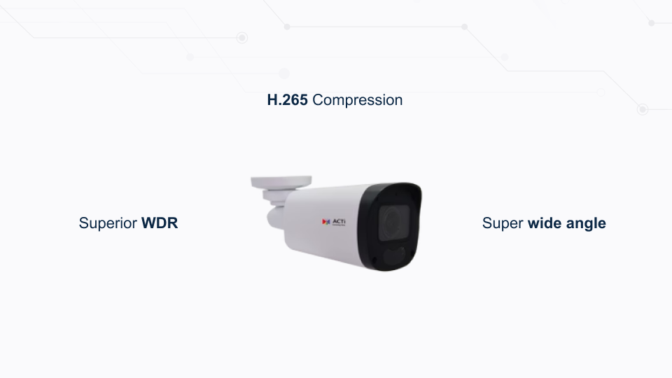 Z48 2MP zoom bullet camera with adaptive IR, SLLS, 4.3× lens, and WDR, designed for smart surveillance, from Winncom Technologies.