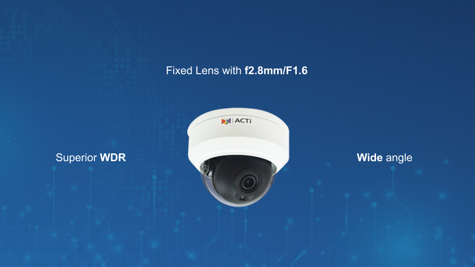 Z98 4MP outdoor mini dome camera with fixed wide-angle lens, adaptive IR, and WDR, offered by Winncom Technologies.