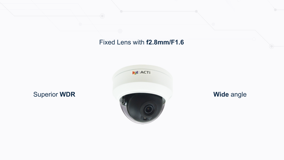 Z98 4MP outdoor mini dome camera with fixed wide-angle lens, adaptive IR, and WDR, offered by Winncom Technologies.