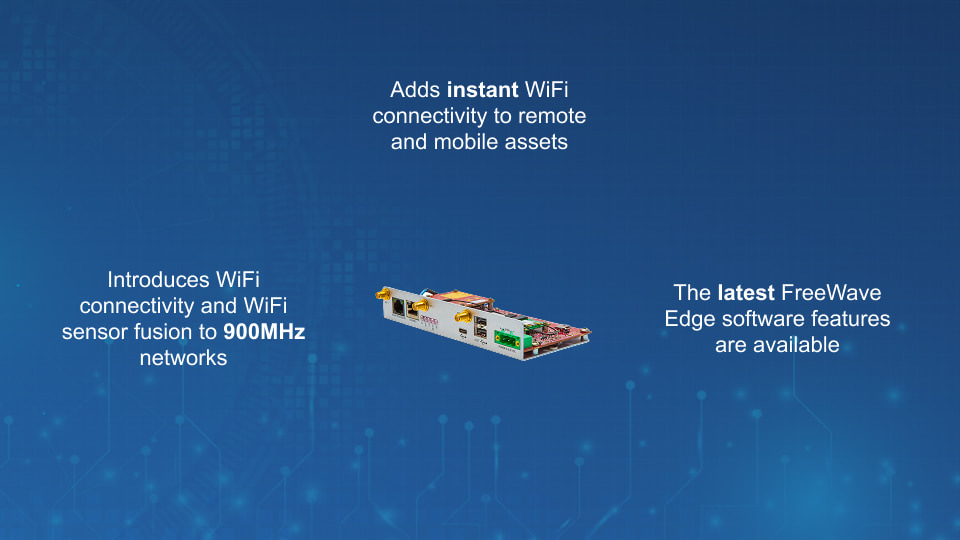 FreeWave Fusion dual-radio WiFi bridge for 900 MHz networks, enabling remote connectivity, sensor fusion, and secure mobile integration, from Winncom Technologies.