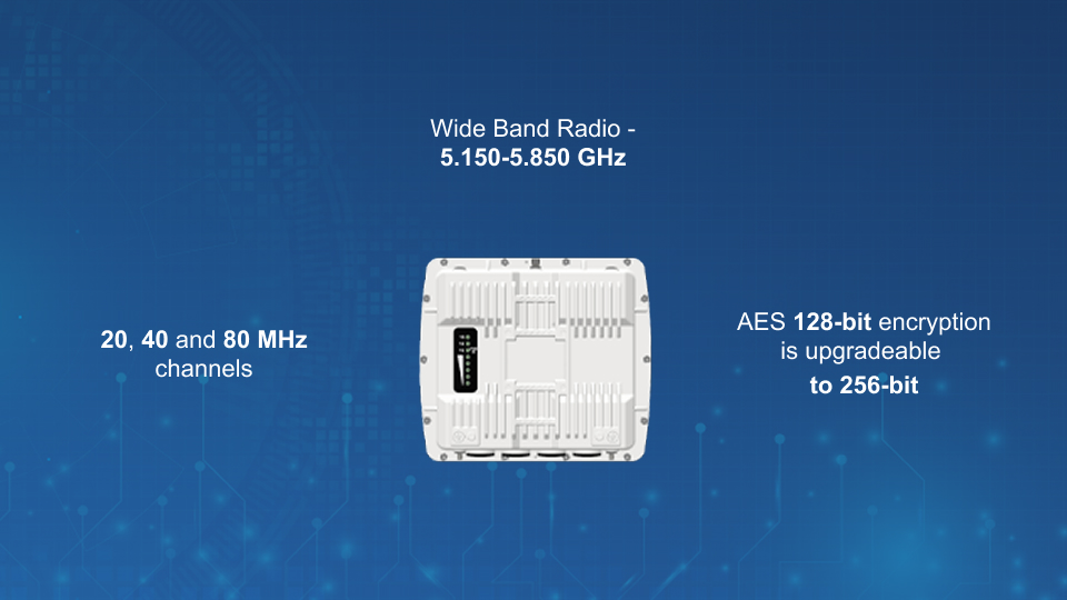 Proxim Stratum X3 5GHz Outdoor Wireless Radio, MIMO 2x2, 1Gbps, IP67-rated for Point-to-Point and Point-to-Multipoint networks.