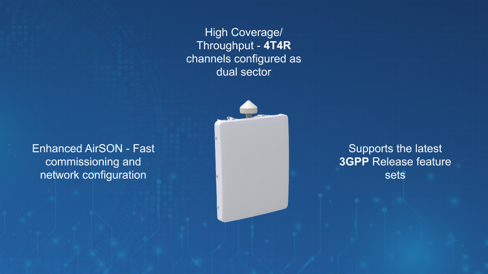 Airspan AirSpeed 1030 compact LTE small cell with dual sector smart beam antennas for high-speed mobile networks | Winncom Technologies