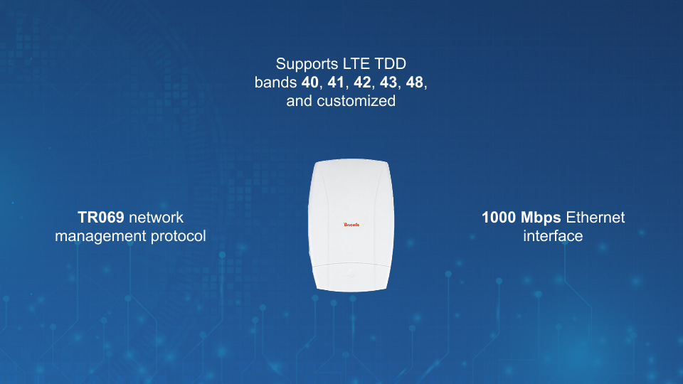 Baicells Atom OD06 11 dBi Outdoor LTE CPE with Integrated Antenna for CBRS | Winncom Technologies